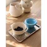 Beige & Stone Seramik Mavi Donut Dondurma Bowl Kahvaltılık Tatlı Salata Kase