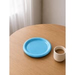 Beige & Stone Seramik Mavi Donut Kahvaltı Pasta Yemek Ve Tatlı Servis Tabak 25 Cm