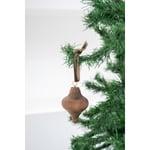 Beige & Stone X Den.ınteriors Yılbaşı Ahşap Topaç Noel Ağaç Süsü