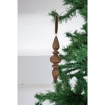 Beige & Stone X Den.ınteriors Yılbaşı Vintage Ahşap Sarkıt Noel Ağaç Süsü