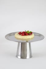 Beige & Stone Yüksek Metal Ayaklı 18 Cm Metal Dekoratif Yuvarlak Servis/Sunum Tabak Stand