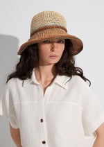 Bej Hasır Bucket Şapka 1910085-70202
