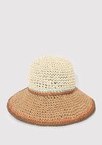 Bej Hasır Bucket Şapka 1910085-70202