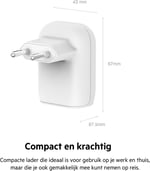 Belkin 37W 25W USB-C PD PPS+12W USB-A Şarj Cihazı