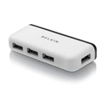 Belkin 4 USB-A Girişli HUB, USB 2.0, Seyahat Boy, Siyah