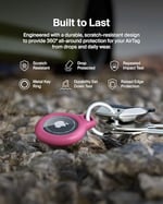 Belkin AirTag için Anahtarlıklı Kılıf - Pembe