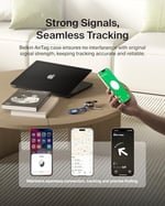 Belkin AirTag için Anahtarlıklı Kılıf - Mavi