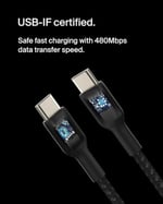 Belkin Boost Charge Örgülü USB-C, Hızlı Şarj Cihazı, USB-C Şarj Kablosu, iPhone 16, 15, Samsung Galaxy S24, S23, Pixel, iPad, MacBook,  - Seçenekler: 1,0 m, 2,0 m, Standart, USB-A - Lightning (PVC)...