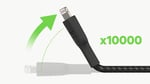 Belkin Örgülü Lightning Kablosu (iPhone, iPad, AirPods için Boost Charge Lightning/USB Kablosu) MFi Sertifikalı iPhone Şarj Cihazı, Örgülü Lightning Kablosu (2m, Beyaz) - Seçenekler: 1 metre, 2 metre