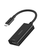 Belkin USB-C - HDMI 2.1 adaptörü, 11 cm kablo, 60 Hz'de 8K, 120 Hz'de 4K, HDR, HBR3, DSC, HDCP 2.2, 