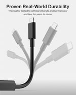 Belkin USB-C - HDMI 2.1 adaptörü, 11 cm kablo, 60 Hz'de 8K, 120 Hz'de 4K, HDR, HBR3, DSC, HDCP 2.2, 