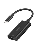 Belkin USB-C - HDMI 2.1 adaptörü, 11 cm kablo, 60 Hz'de 8K, 120 Hz'de 4K, HDR, HBR3, DSC, HDCP 2.2, 