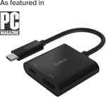 Belkin USB-C-HDMI Adaptörü Şarj Cihazı AVC002btBK,4K UHD Videoyu, Bağlı Cihazlar için 60 W’a kadar Doğrudan İletim Gücünü Deste - Seçenekler: USB C to HDMI, Multimedya Adaptörü, USB C to Multimedia...