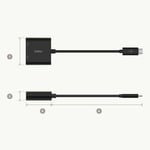 Belkin USB-C-HDMI Adaptörü Şarj Cihazı AVC002btBK,4K UHD Videoyu, Bağlı Cihazlar için 60 W’a kadar Doğrudan İletim Gücünü Deste - Seçenekler: USB C to HDMI, Multimedya Adaptörü, USB C to Multimedia...