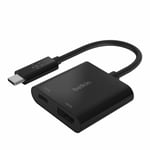Belkin USB-C-HDMI Adaptörü Şarj Cihazı AVC002btBK,4K UHD Videoyu, Bağlı Cihazlar için 60 W’a kadar Doğrudan İletim Gücünü Deste - Seçenekler: USB C to HDMI, Multimedya Adaptörü, USB C to Multimedia...