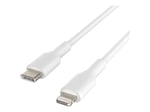 Belkin USB-C - Lightning Kablosu (Hızlı Şarj Kablosu) Hızlı Şarj MFi Sertifikalı USB-C Kablosu (Beyaz, 1 m)