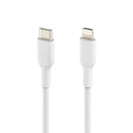 Belkin USB-C'den Lightning Kablosuna (iPhone 14 ve önceki modeller için; MFi sertifikalı Boost Charge USB-C kablosu; Beyaz, 2 m)