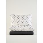 Bella Maison %100 Pamuk Luna Çift Kişilik Pike Takımı Antrasit (200x220 Cm) Antrasit