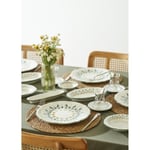 Bella Maison Adelina Stoneware 26 Parça 6 Kişilik Kahvaltı Takımı Yeşil Yeşil