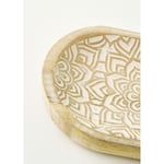 Bella Maison Aldo Mango Ağacı Dekoratif Tabak Naturel (30x3,5x20 Cm) Naturel