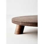 Bella Maison Aris Ayaklı Sunum Tabağı Naturel (29 Cm) Naturel