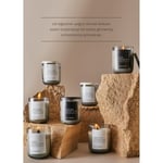 Bella Maison Black Oud Ahşap Fitilli Soy Wax Mum Antrasit