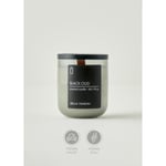 Bella Maison Black Oud Ahşap Fitilli Soy Wax Mum Antrasit