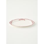 Bella Maison Catherine New Bone Porselen Sunum Tabağı Kırmızı (30,5 Cm) Kırmızı