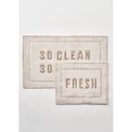 Bella Maison Clean Fresh Paspas Takımı Krem (60x100 - 50x60 Cm) Krem