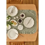 Bella Maison Clover Porselen 26 Parça 6 Kişilik Kahvaltı Takımı Silver Silver