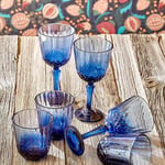 Bella Maison Colore Kesme Kadeh 6'lı Mavi (310 Cc)