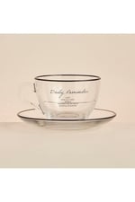 Bella Maison Daily Reminder 2'li Çay Fincan Seti Siyah (240 cc)