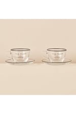 Bella Maison Daily Reminder 2'li Çay Fincan Seti Siyah (240 cc)