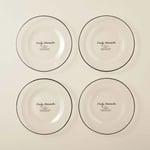 Bella Maison Daily Reminder Servis Tabağı 4'lü Siyah (26 Cm)