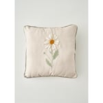 Bella Maison Daisy Biyeli Punchlı Dekoratif Yastık Kılıfı Bej (43x43 Cm) Bej
