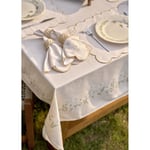 Bella Maison Daisy Kopanakili Baskılı Masa Örtüsü Bej (150x250 Cm) Bej