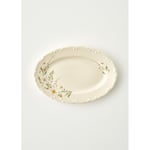 Bella Maison Daisy Porselen Sunum Tabağı Krem (25 Cm) Krem