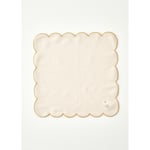 Bella Maison Daisy Scallop Kenar Peçete Bej (40x40 Cm) Bej