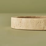 Bella Maison Ephesus Traverten Oval Dekoratif Tabak Naturel (12x28 Cm) Naturel