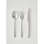 Bella Maison Floransa 18 Parça Tatlı Çatal Kaşık Bıçak Seti Silver Silver