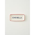 Bella Maison Line Dikdörtgen Porselen Sunum Tabağı Kırmızı (22x10 Cm) Kırmızı