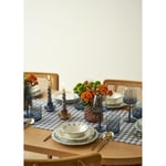 Bella Maison Mabel Stoneware 24 Parça 6 Kişilik Yemek Takımı Mavi Mavi