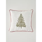 Bella Maison New Year Yılbaşı Nakışlı Kırlent Kılıfı Beyaz (43x43 Cm) Beyaz