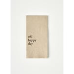Bella Maison Oh Happy Day 100'lü Kağıt Peçete Kahverengi (33x33 Cm)