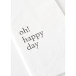 Bella Maison Oh Happy Day 100'lü Kağıt Peçete Beyaz (33x33 Cm)