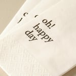 Bella Maison Oh Happy Day 100'lü Kağıt Peçete Beyaz (33x33 Cm)