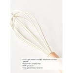 Bella Maison Olivia Silikon Çırpıcı Krem (24x6,5 Cm) Krem