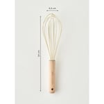Bella Maison Olivia Silikon Çırpıcı Krem (24x6,5 Cm) Krem