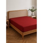 Bella Maison Premium Tencel King Size Lastikli Saten Çarşaf Bordo (180x200x35 Cm)