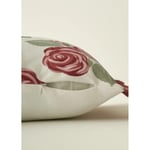 Bella Maison Rose Baskılı Kırlent Kılıfı Krem (43x43 Cm) Krem